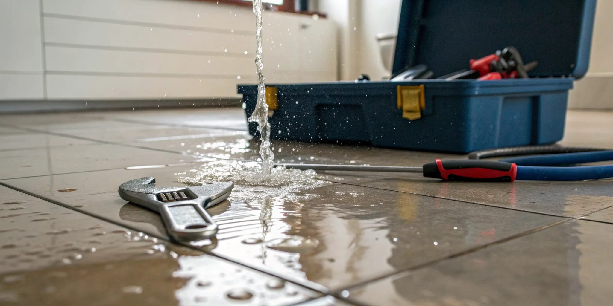 Fourways plumber fixing a burst pipe