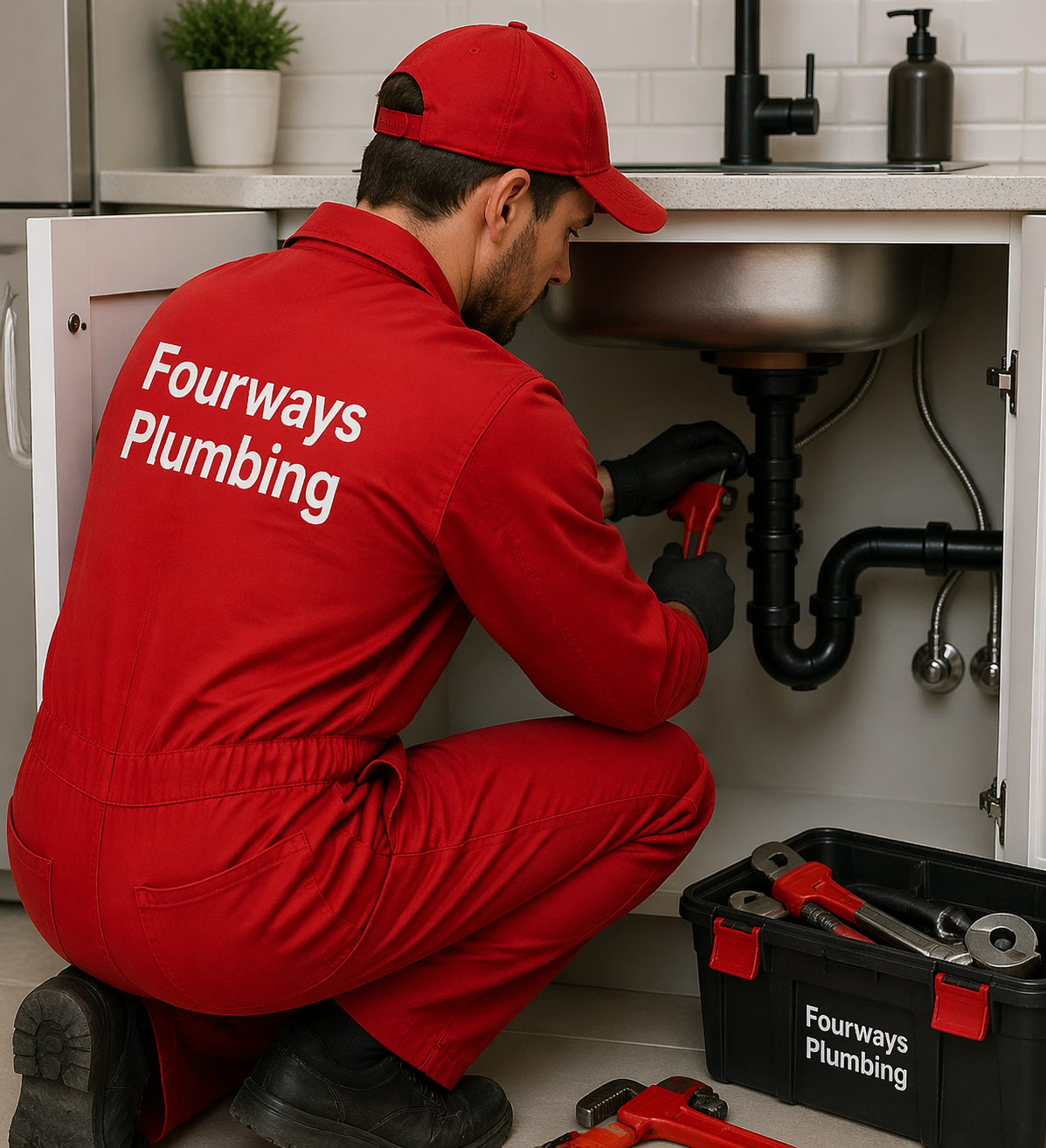 Fourways Plumber team in work uniform — serving Lonehill